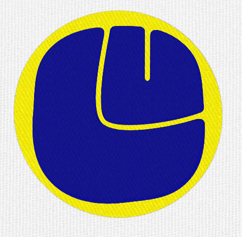 the blue leeds smiley rotated
